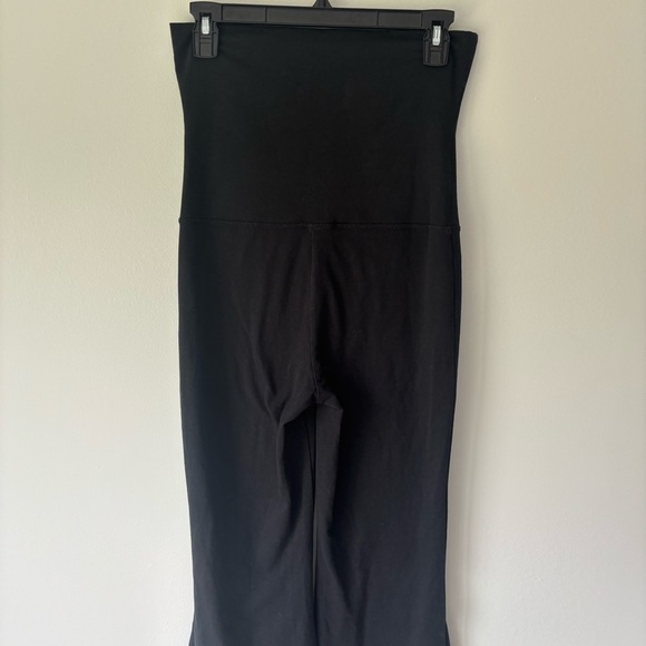 Aerie Black OG Fold Over Super Flare Hi-Rise Leggings Athleisure Activewear - Picture 5 of 9